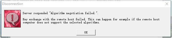 ssh远程centos7出现server responded algorithm negotiation failed”解决方法