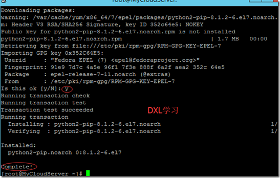 Cenots 7 下安装python-pip