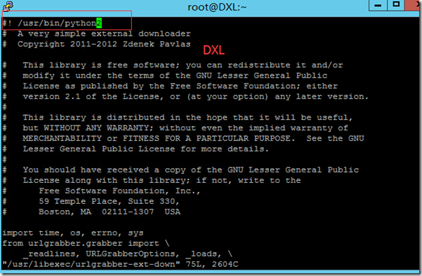 yum命令错误：File "/usr/libexec/urlgrabber-ext-down", line 28 except OSError, e: