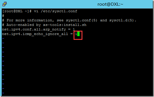 Centos 网络禁ping方法