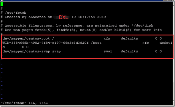 Centos 7 调整默认分区