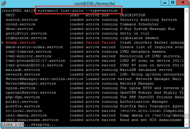 Centos 7设置服务开机启动与禁用的常用命令